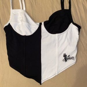 Color Block Bustier Style Tank